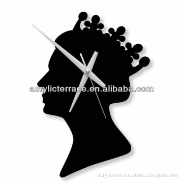 Queen Clock Acrylic Black hg140107009B